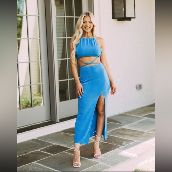 Cobalt Blue Dress - Picture 1 of 2